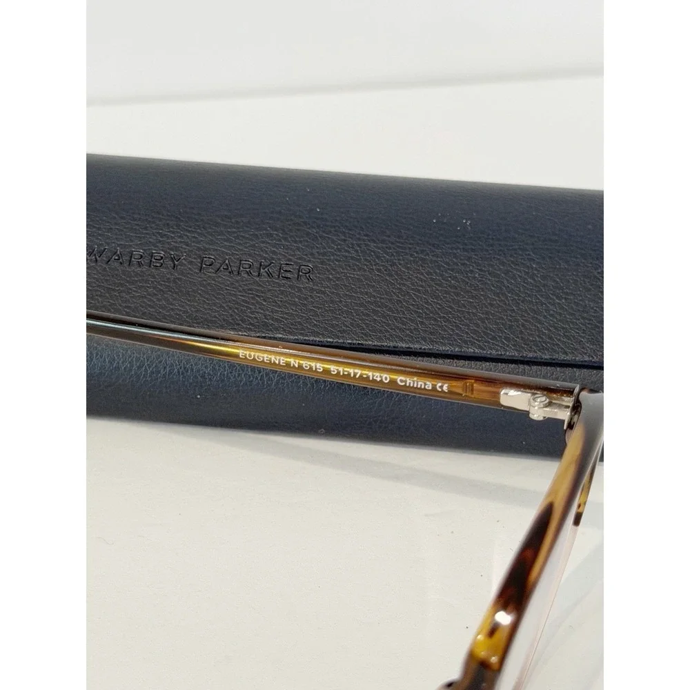 warby parker EUGENE N 615-51-17-140 Eyeglasses Frame With Hard Case Fast Shippin